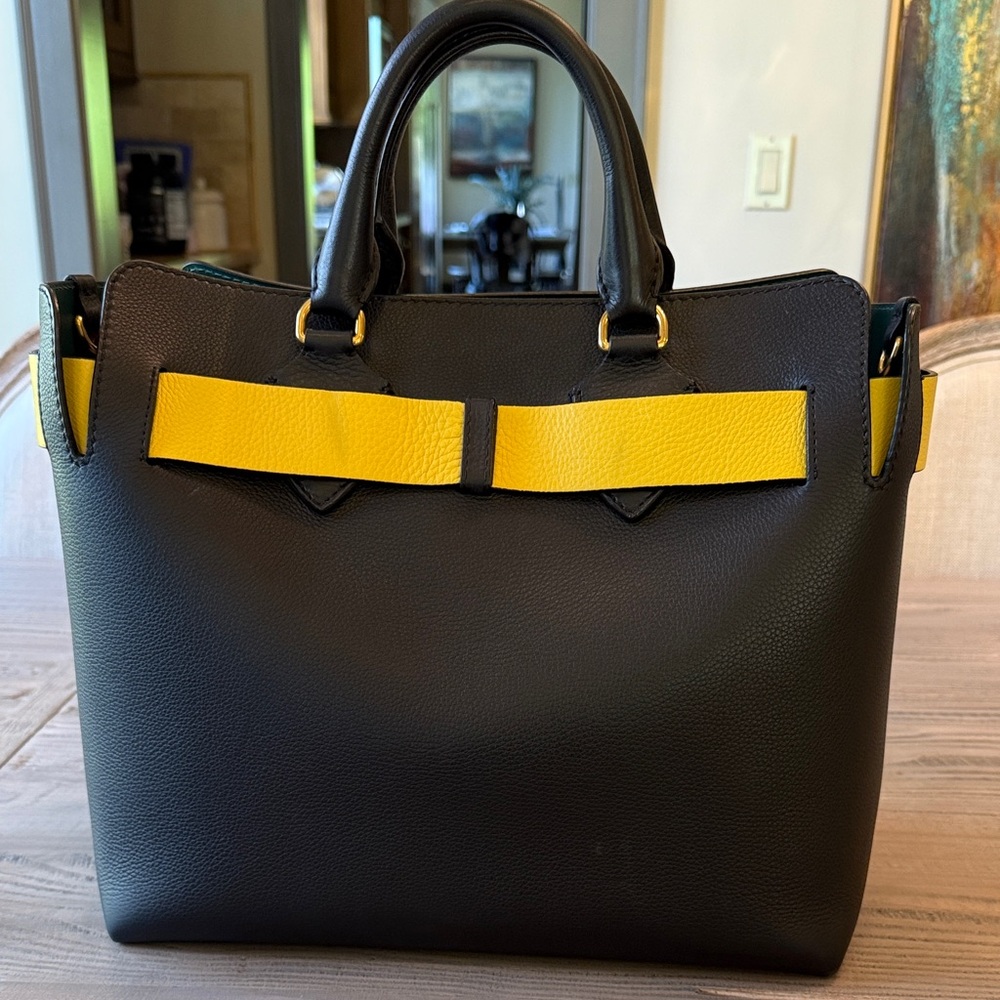 Burberry Marais Black and Yellow Large Bag - Picture 4 of 14